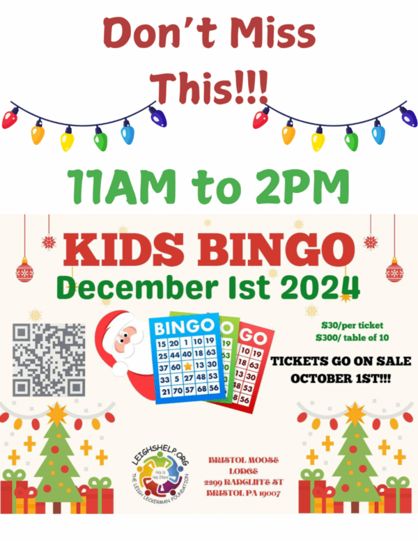 KIDS BINGO - TABLE TICKET