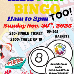 KIDS BINGO - SINGLE TICKET
