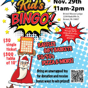 Kids Bingo - SUNDAY Nov. 29th 11am-2pm